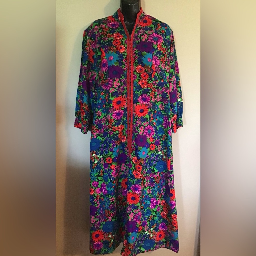 Floral Multicolor Tropical Kaftan